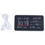 Air Quality Monitor Semiconductor USB Charging Indoor Temperature Humidity Carbon Dioxide DetectorWhite V1294-YM0523-3113220002012