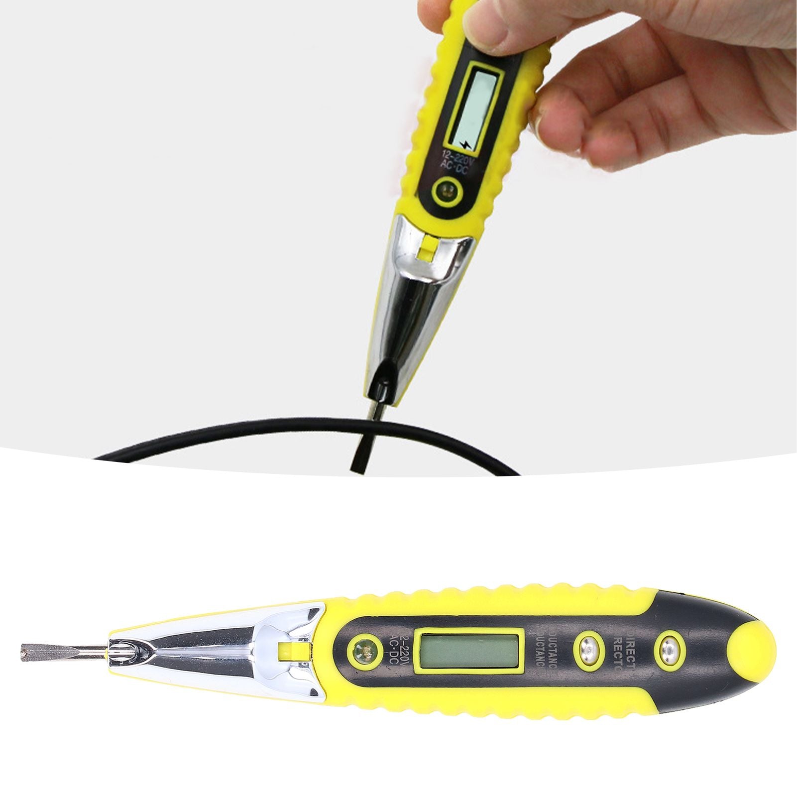 LED Multifunctional Digital Electric Tester Pen 12-220V Non Contact Circuit Voltage Detector for Household V1294-YM0523-3113220002711