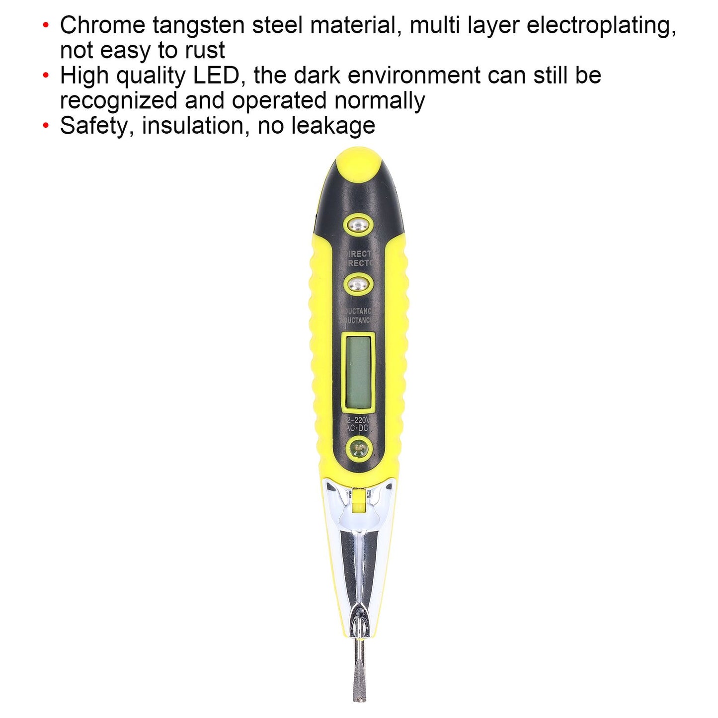 LED Multifunctional Digital Electric Tester Pen 12-220V Non Contact Circuit Voltage Detector for Household V1294-YM0523-3113220002711