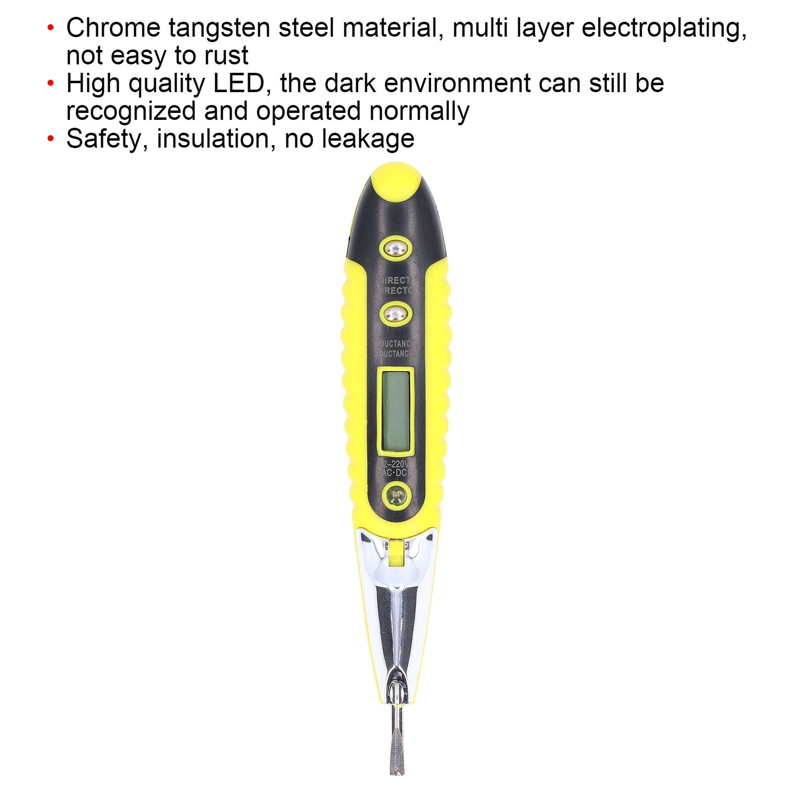 LED Multifunctional Digital Electric Tester Pen 12-220V Non Contact Circuit Voltage Detector for Household V1294-YM0523-3113220002711
