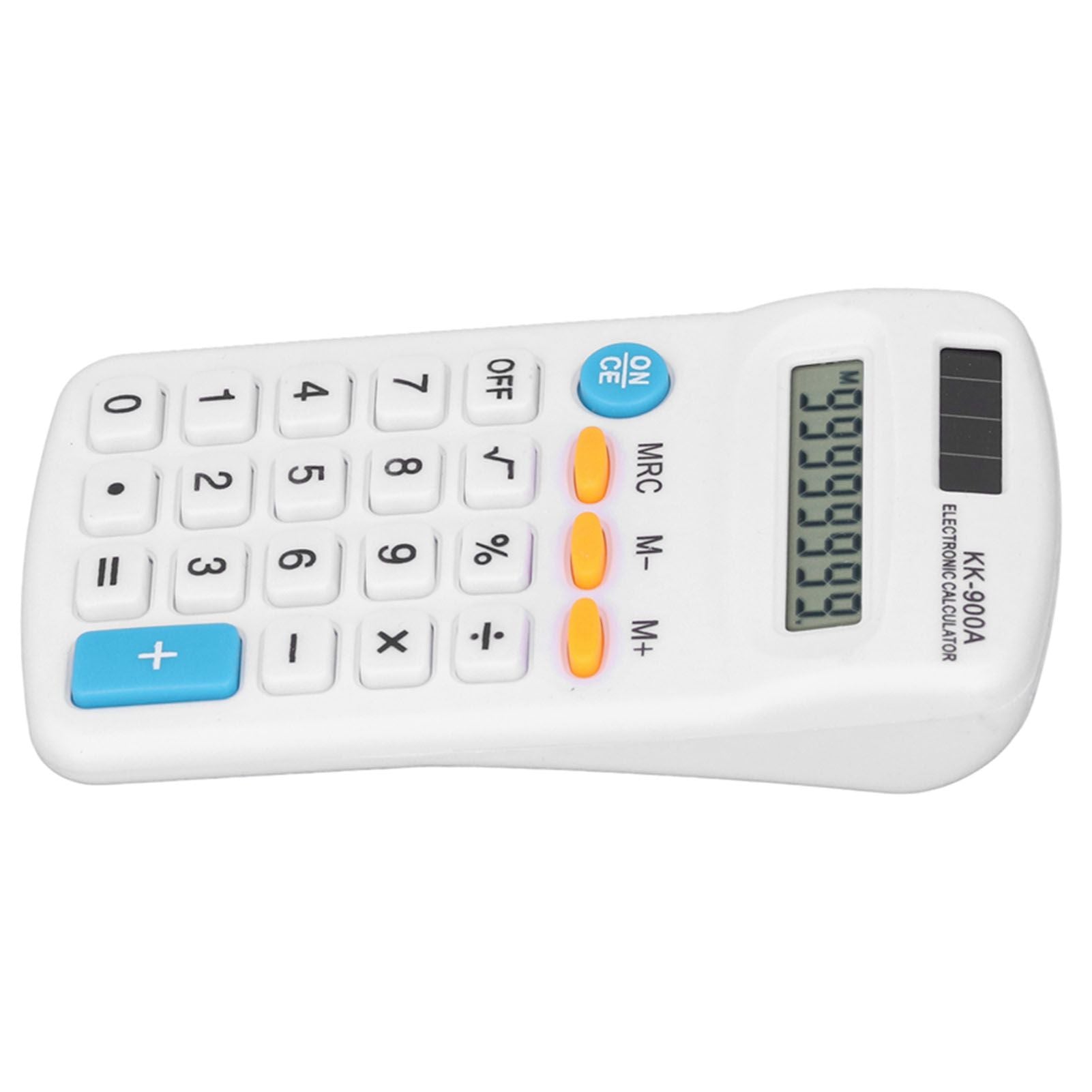 Mini Calculators Handheld 8 Digit with LCD Display Sensitive Button Solar Battery Dual Power for Office V1294-YM0523-3113220006011