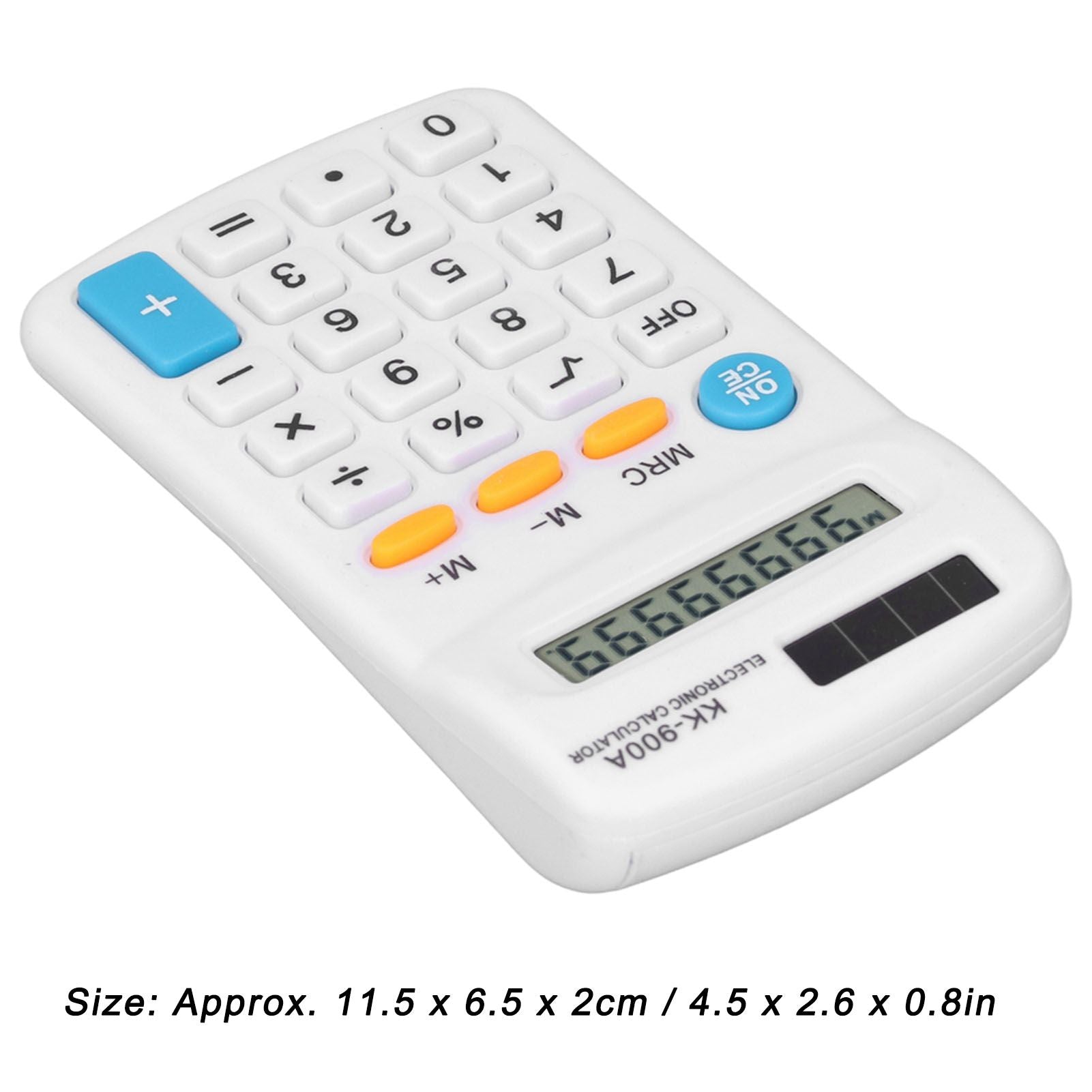 Mini Calculators Handheld 8 Digit with LCD Display Sensitive Button Solar Battery Dual Power for Office V1294-YM0523-3113220006011