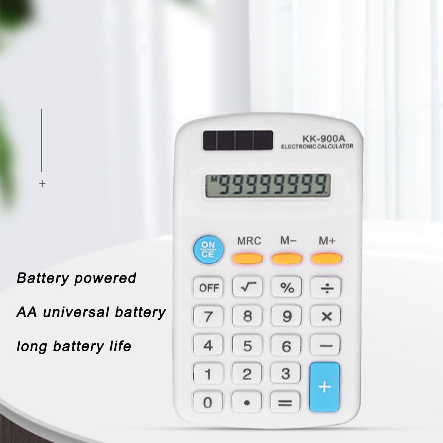 Mini Calculators Handheld 8 Digit with LCD Display Sensitive Button Solar Battery Dual Power for Office V1294-YM0523-3113220006011