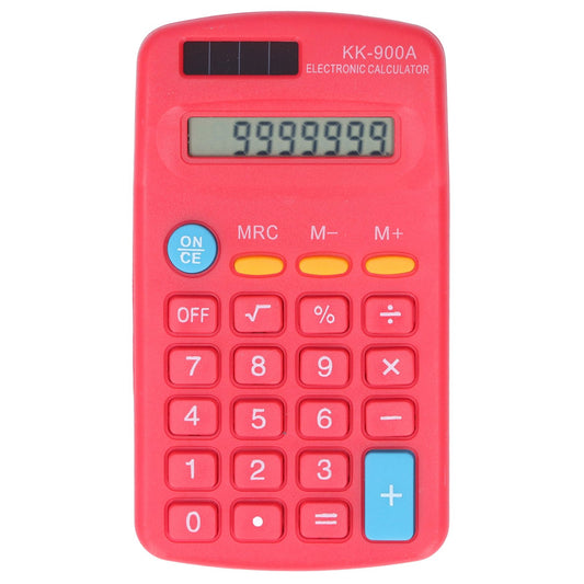 Mini Calculators Handheld 8 Digit with LCD Display Sensitive Button Solar Battery Dual Power for Office V1294-YM0523-3113220006012