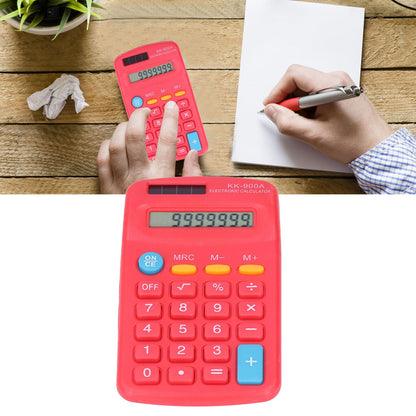 Mini Calculators Handheld 8 Digit with LCD Display Sensitive Button Solar Battery Dual Power for Office V1294-YM0523-3113220006012