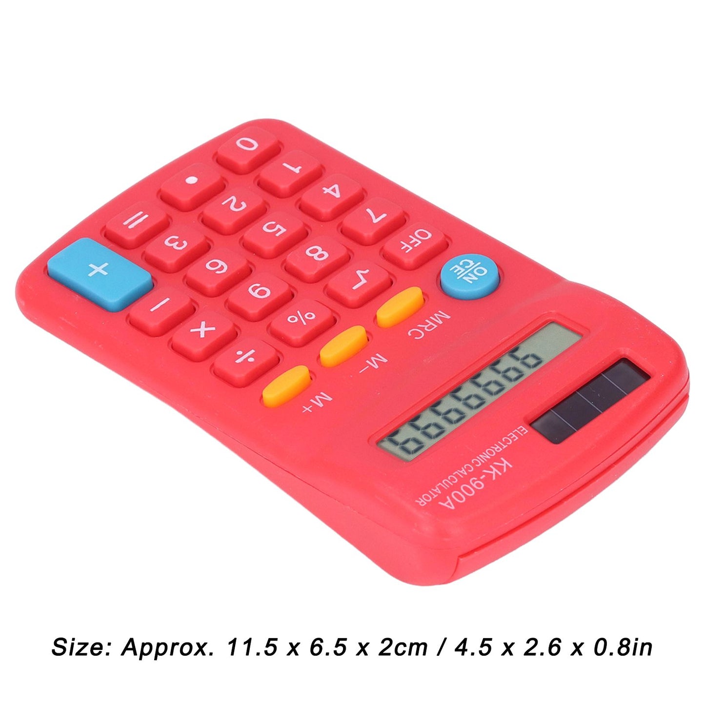 Mini Calculators Handheld 8 Digit with LCD Display Sensitive Button Solar Battery Dual Power for Office V1294-YM0523-3113220006012