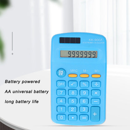 Mini Calculators Handheld 8 Digit with LCD Display Sensitive Button Solar Battery Dual Power for Office V1294-YM0523-3113220006013