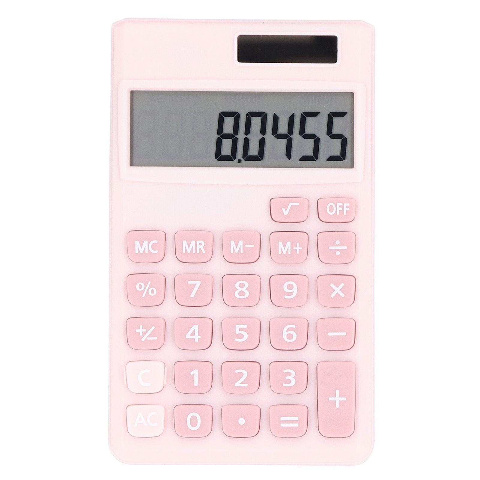 Calculators 8 Digit Solar Battery Dual Power Handheld Pocket Calculator with Large LCD Display Big Sensitive V1294-YM0523-3113220006111