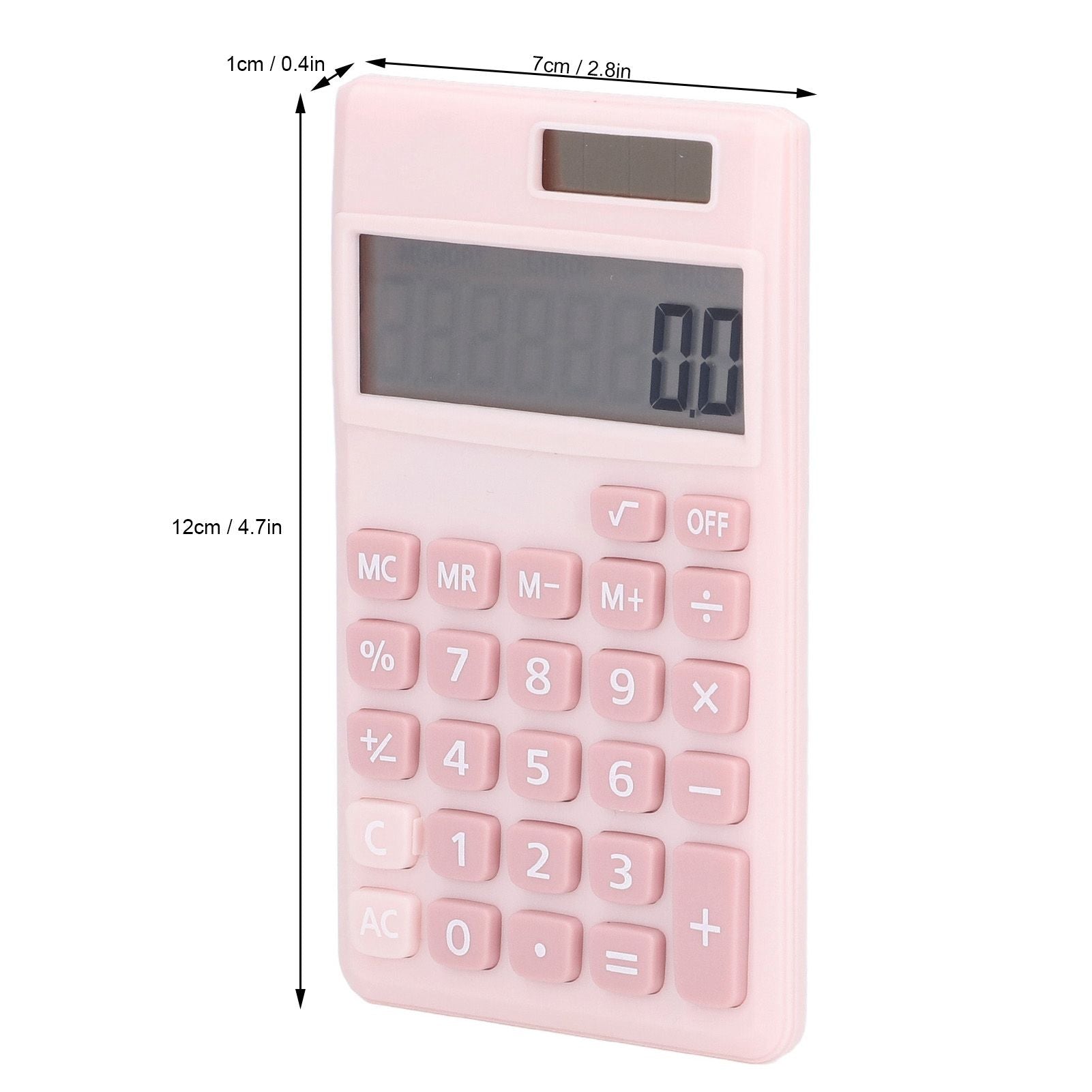 Calculators 8 Digit Solar Battery Dual Power Handheld Pocket Calculator with Large LCD Display Big Sensitive V1294-YM0523-3113220006111