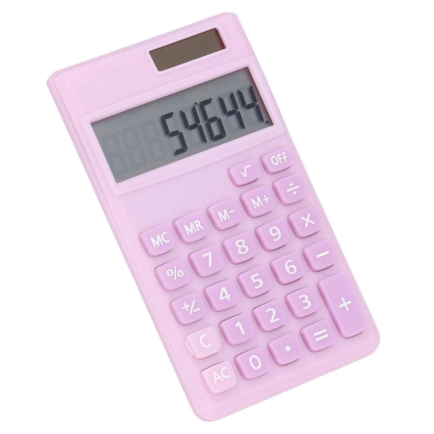 Calculators 8 Digit Solar Battery Dual Power Handheld Pocket Calculator with Large LCD Display Big Sensitive V1294-YM0523-3113220006112