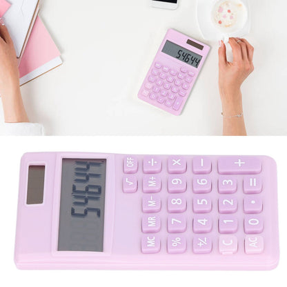 Calculators 8 Digit Solar Battery Dual Power Handheld Pocket Calculator with Large LCD Display Big Sensitive V1294-YM0523-3113220006112