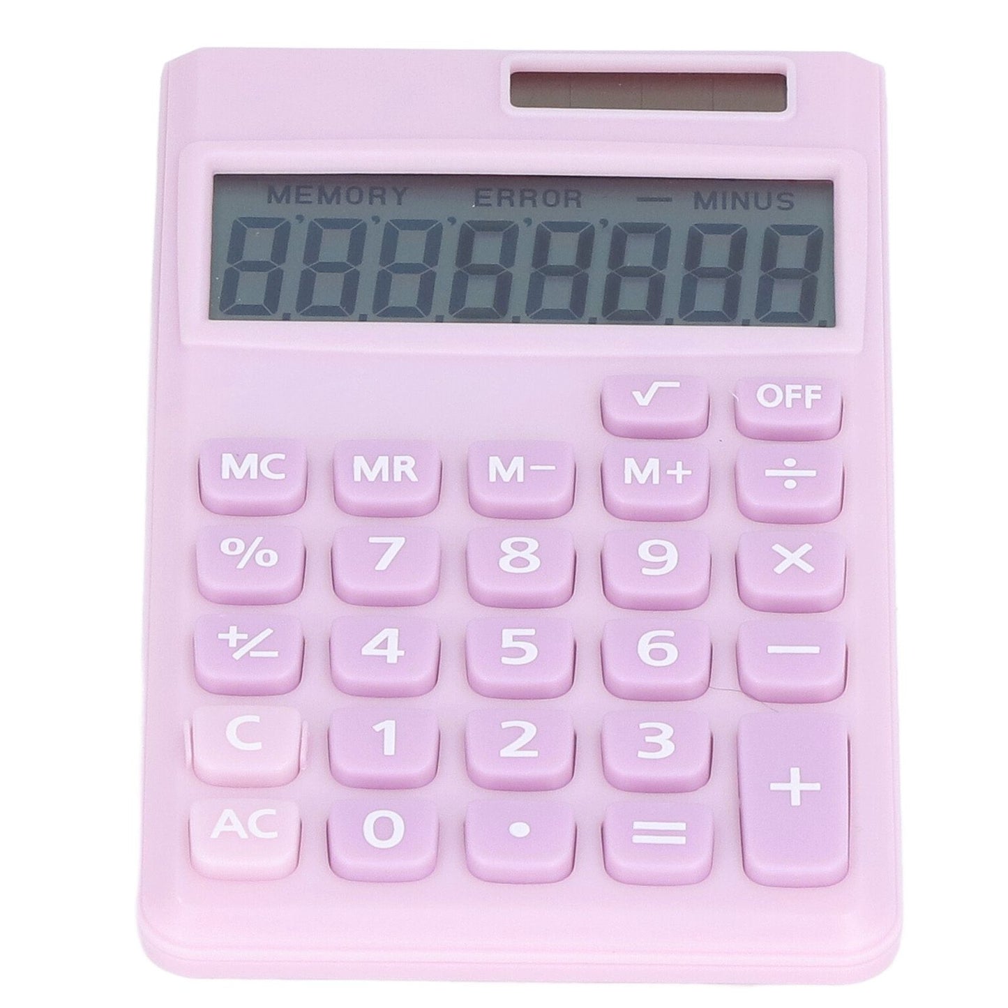 Calculators 8 Digit Solar Battery Dual Power Handheld Pocket Calculator with Large LCD Display Big Sensitive V1294-YM0523-3113220006112