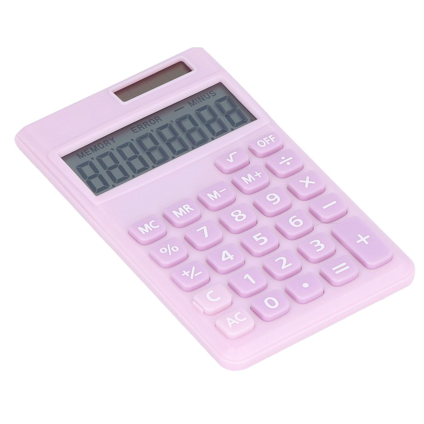 Calculators 8 Digit Solar Battery Dual Power Handheld Pocket Calculator with Large LCD Display Big Sensitive V1294-YM0523-3113220006112