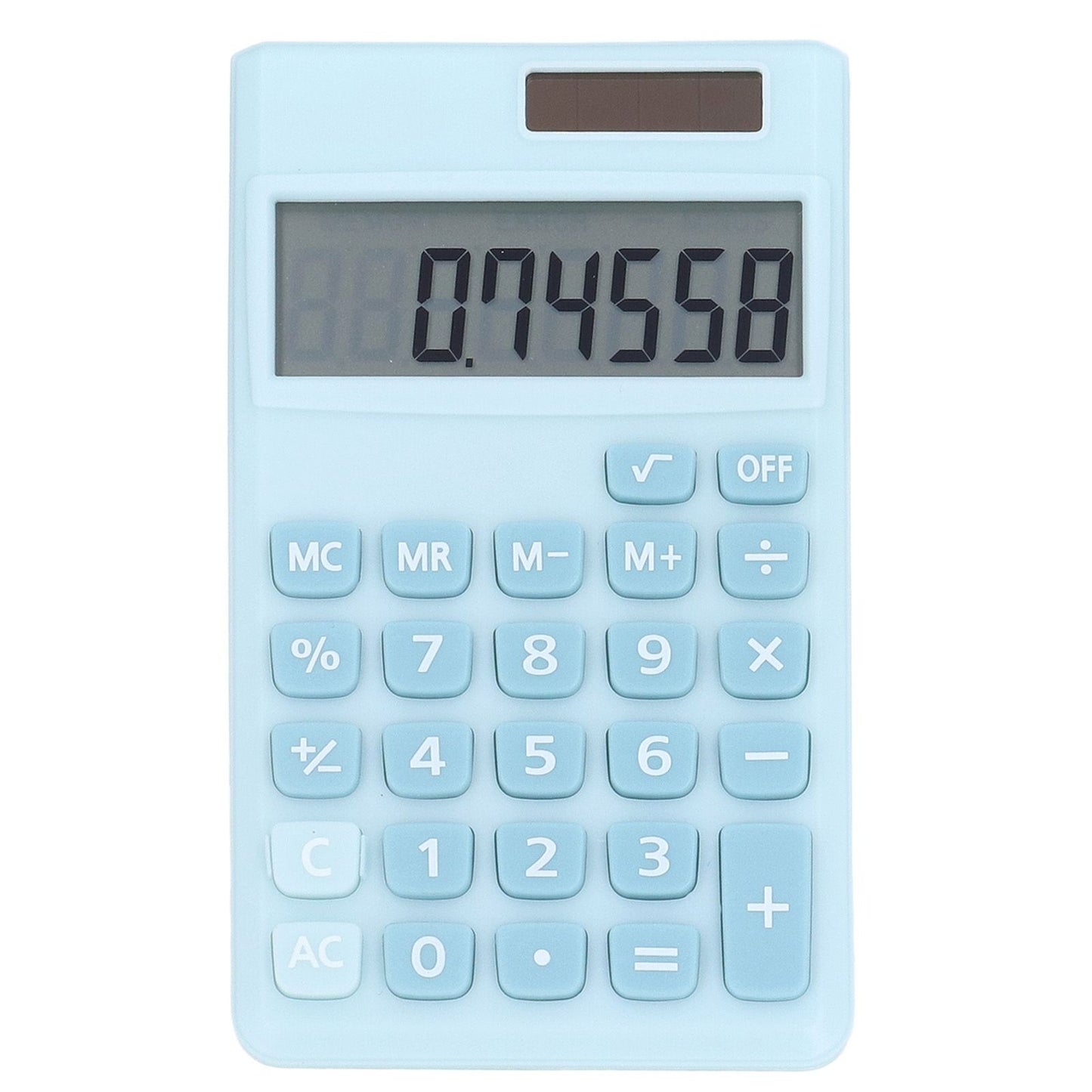 Calculators 8 Digit Solar Battery Dual Power Handheld Pocket Calculator with Large LCD Display Big Sensitive V1294-YM0523-3113220006113