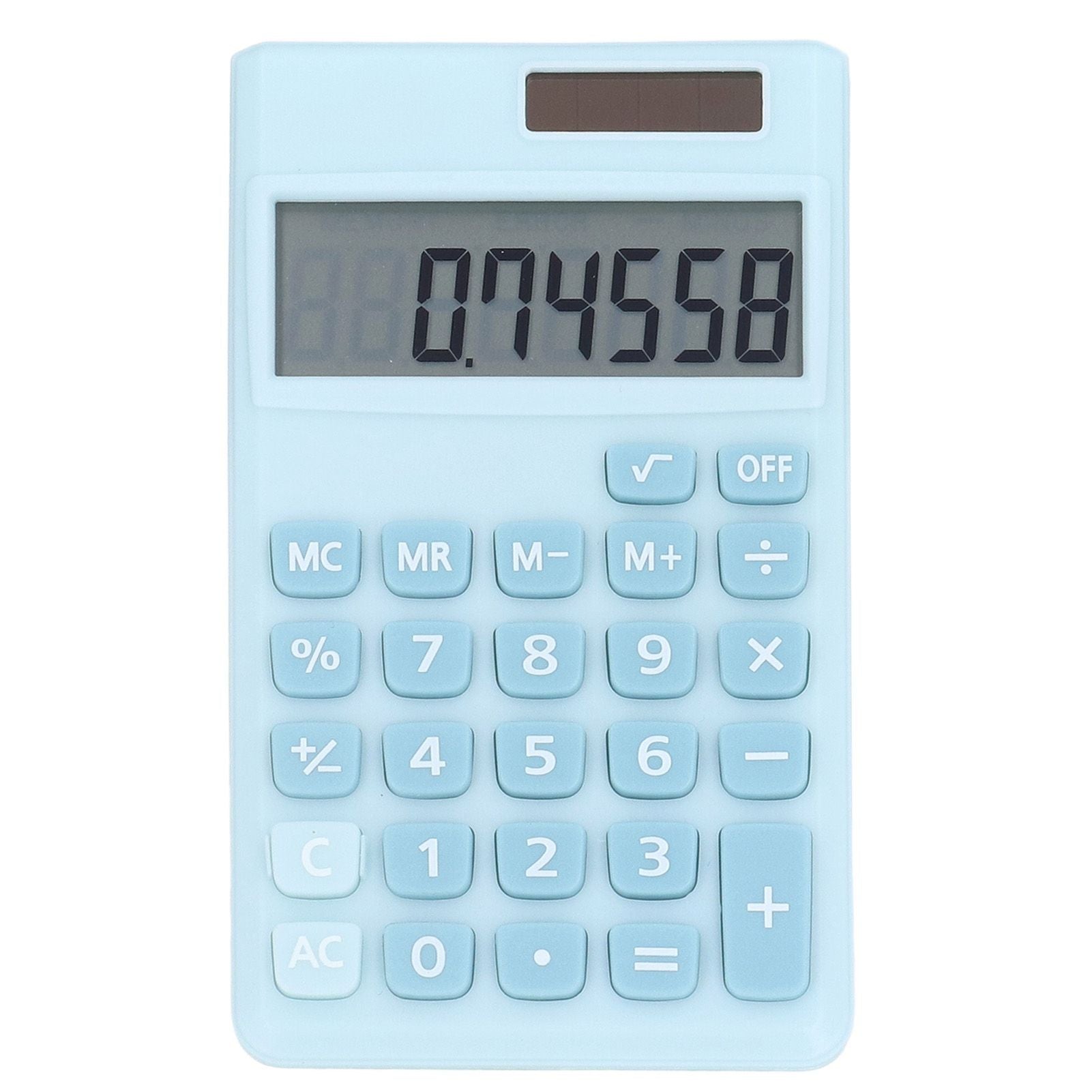 Calculators 8 Digit Solar Battery Dual Power Handheld Pocket Calculator with Large LCD Display Big Sensitive V1294-YM0523-3113220006113