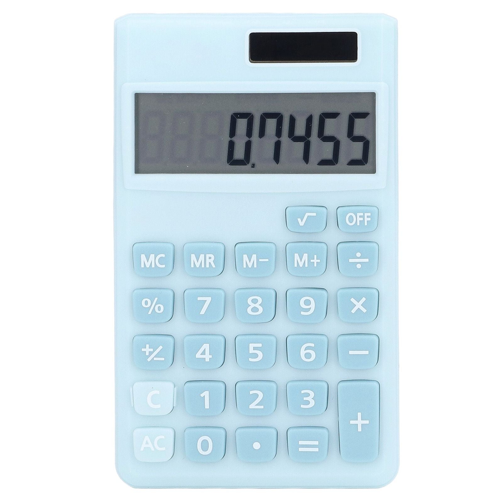 Calculators 8 Digit Solar Battery Dual Power Handheld Pocket Calculator with Large LCD Display Big Sensitive V1294-YM0523-3113220006113