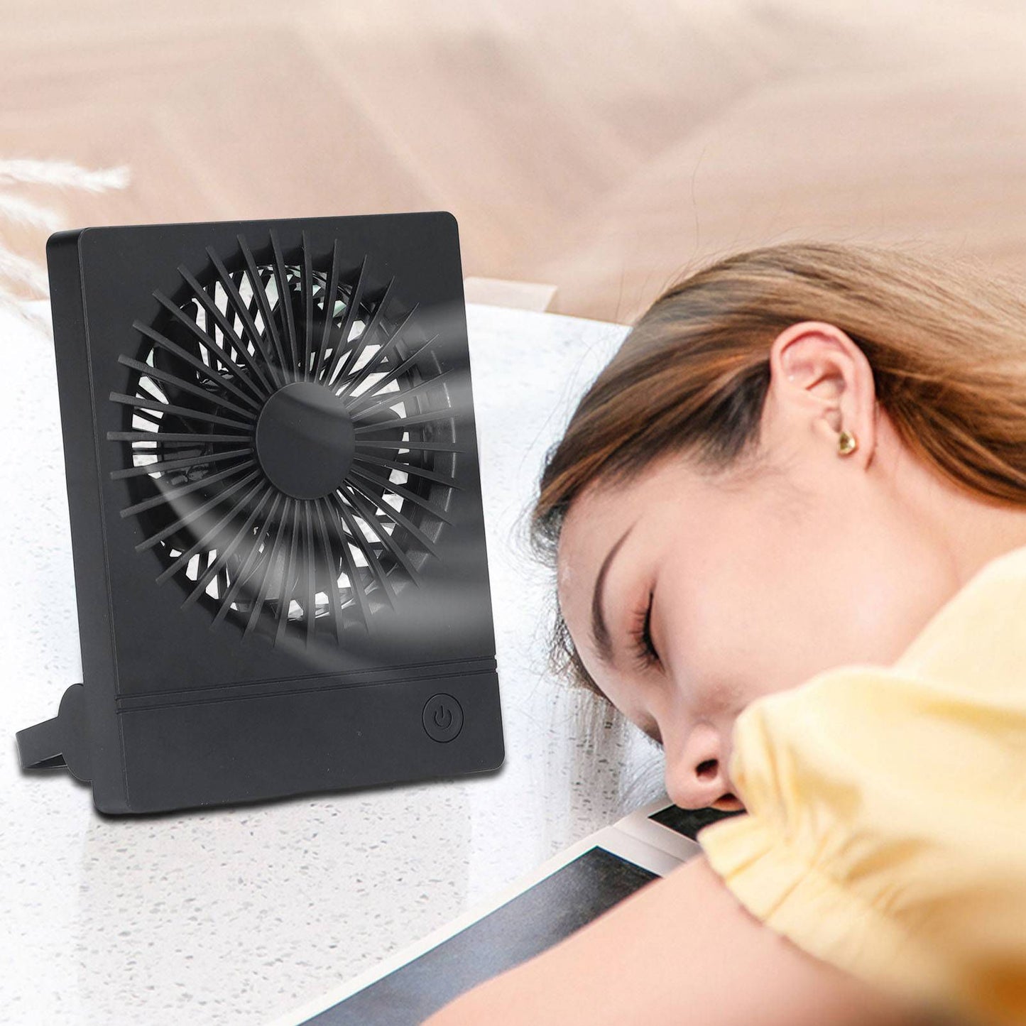 Mini Fan Multifunctional 3 Gears Small USB Desk Fan for Home Office Student Dormitory V1294-YM0523-3113220006211