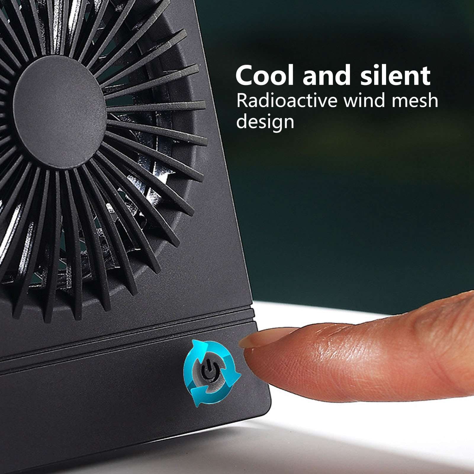 Mini Fan Multifunctional 3 Gears Small USB Desk Fan for Home Office Student Dormitory V1294-YM0523-3113220006211