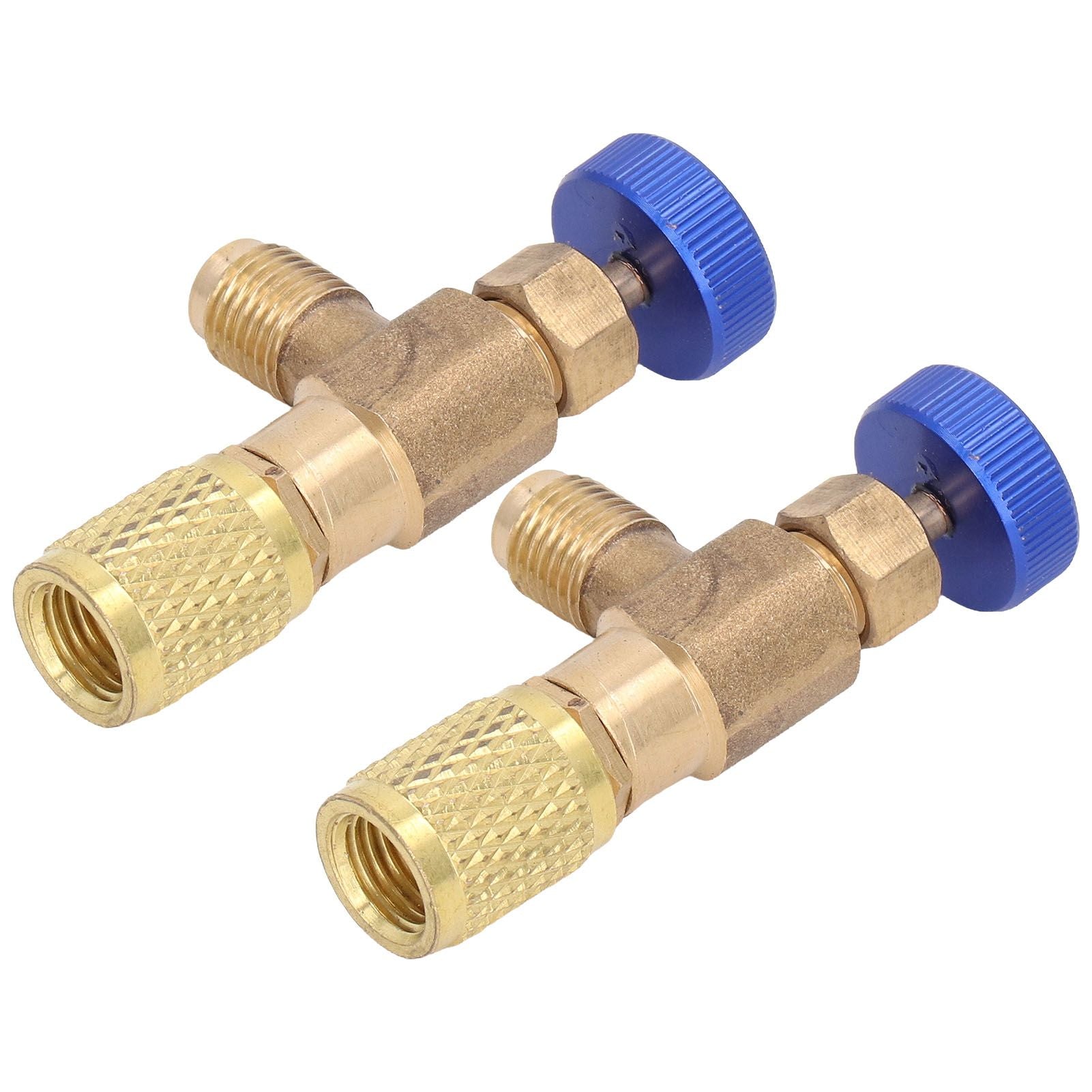 2PCS Refrigeration Valve Air Conditioning Refrigerant Control Valve Fluoride Charging Adapter for R22 R404 V1294-YM0523-3113220010011