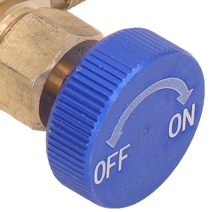 2PCS Refrigeration Valve Air Conditioning Refrigerant Control Valve Fluoride Charging Adapter for R22 R404 V1294-YM0523-3113220010011