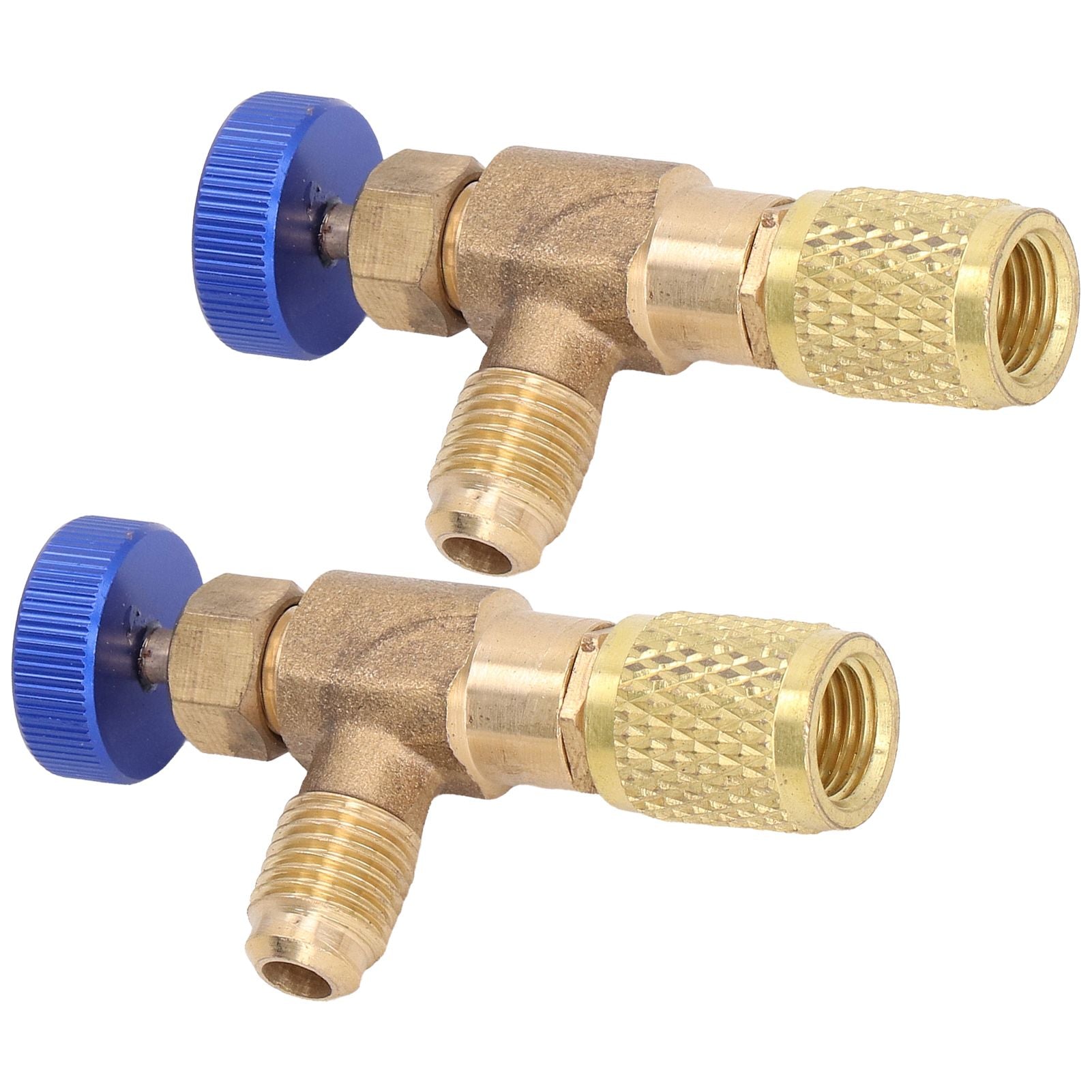 2PCS Refrigeration Valve Air Conditioning Refrigerant Control Valve Fluoride Charging Adapter for R22 R404 V1294-YM0523-3113220010011