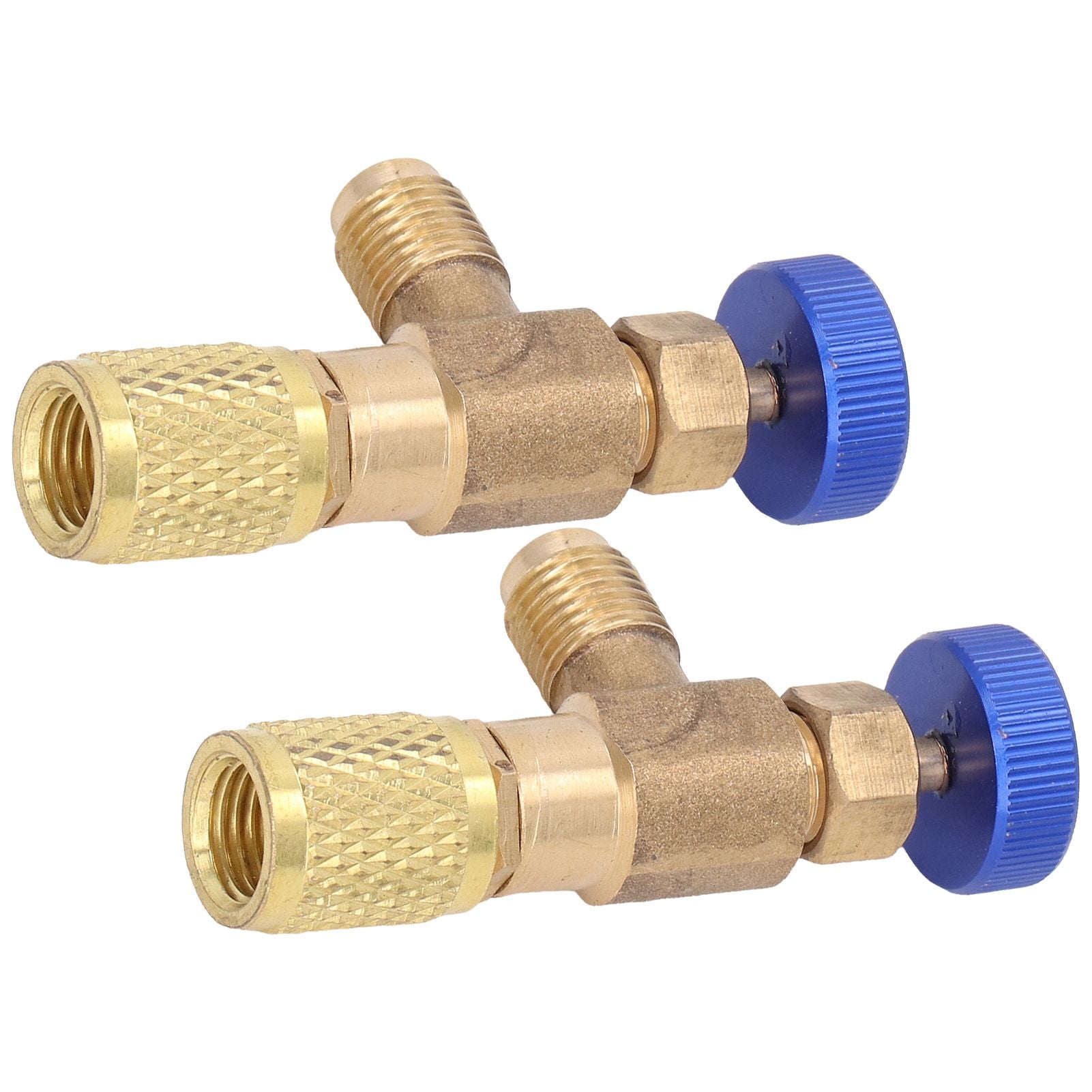 2PCS Refrigeration Valve Air Conditioning Refrigerant Control Valve Fluoride Charging Adapter for R22 R404 V1294-YM0523-3113220010011