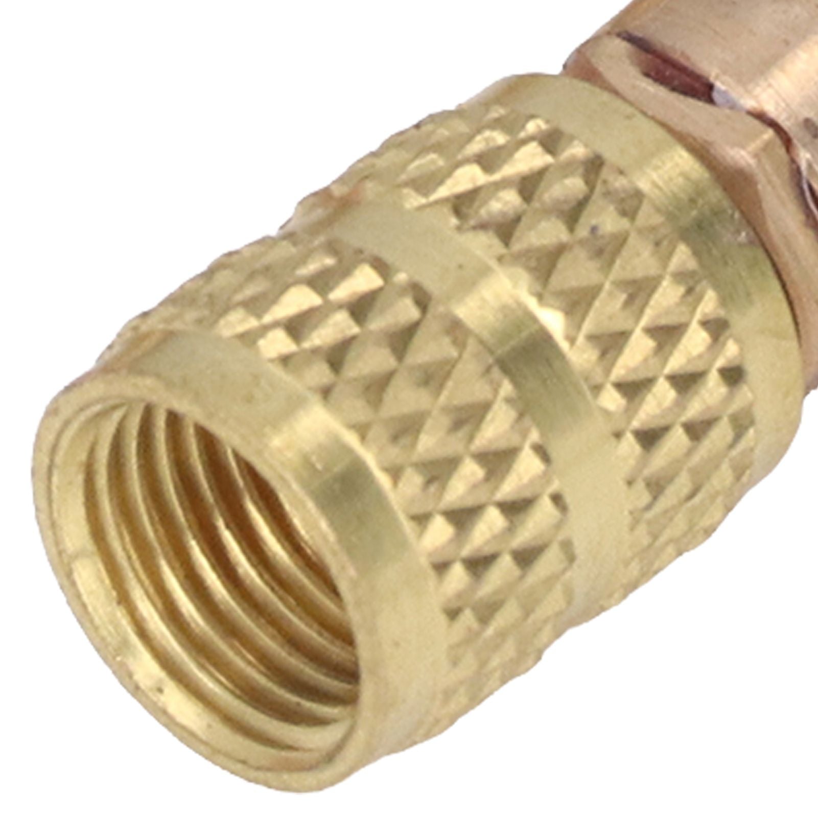 2PCS Refrigeration Control Valve 1/4SAE Male Thread 5/16SAE Female Thread Refrigerant Charging Valve Adapter V1294-YM0523-3113220010211