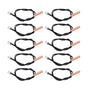 10Pcs 10K Temp Sensor Probe PVC Copper Waterproof NTC Thermistor Probes for Air Conditioner V1294-YM0523-3113220010911