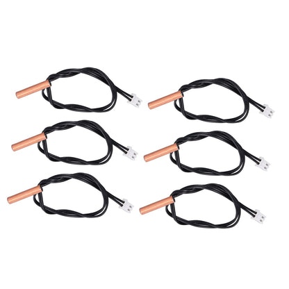 10Pcs 10K Temp Sensor Probe PVC Copper Waterproof NTC Thermistor Probes for Air Conditioner V1294-YM0523-3113220010911