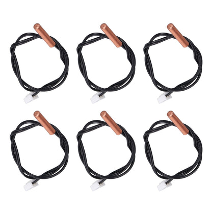 10Pcs 10K Temp Sensor Probe PVC Copper Waterproof NTC Thermistor Probes for Air Conditioner V1294-YM0523-3113220010911