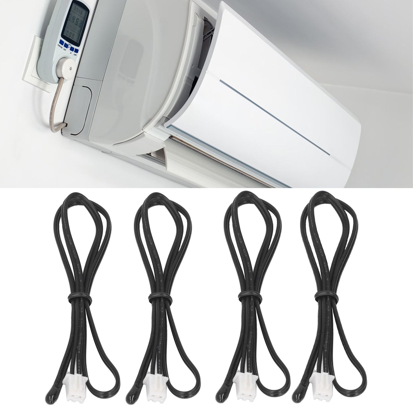 10K Temperature Sensor Probe for Air Conditioner NTC Thermistor Waterproof Rust Resistant Sensitive Reliable V1294-YM0523-3113220011011