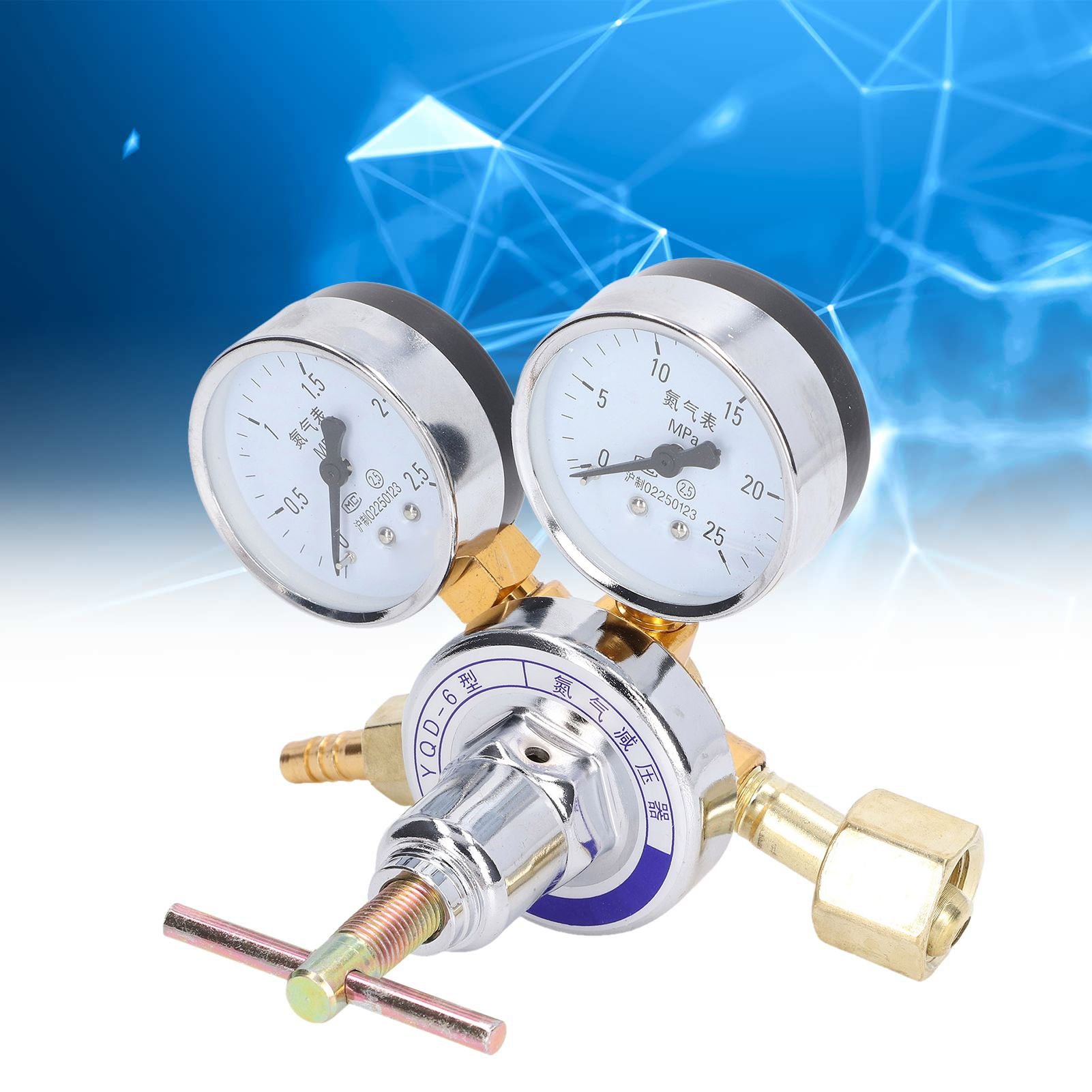 Nitrogen Regulator Gauge Kit Pressure Reducing Valve Brass Inlet Outlet Meter Reducer V1294-YM0523-3113220011511