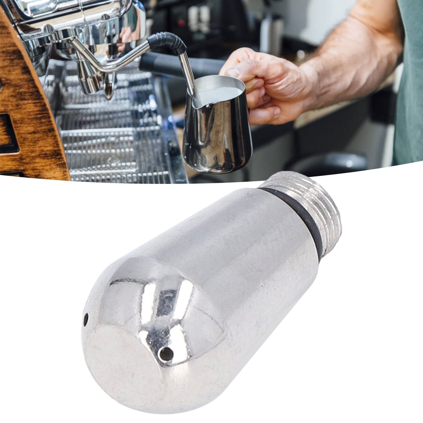 Coffee Machine Steam Nozzle 304 Stainless Steel Multiple Holes Tip Replacement for EXPOBAR3 Holes V1294-YM0523-3113220012011