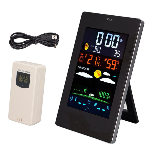 Weather Station Humidity Temperature Monitoring USB Powered Weather Forecast Clock Function Home Weather V1294-YM0523-3113220013611