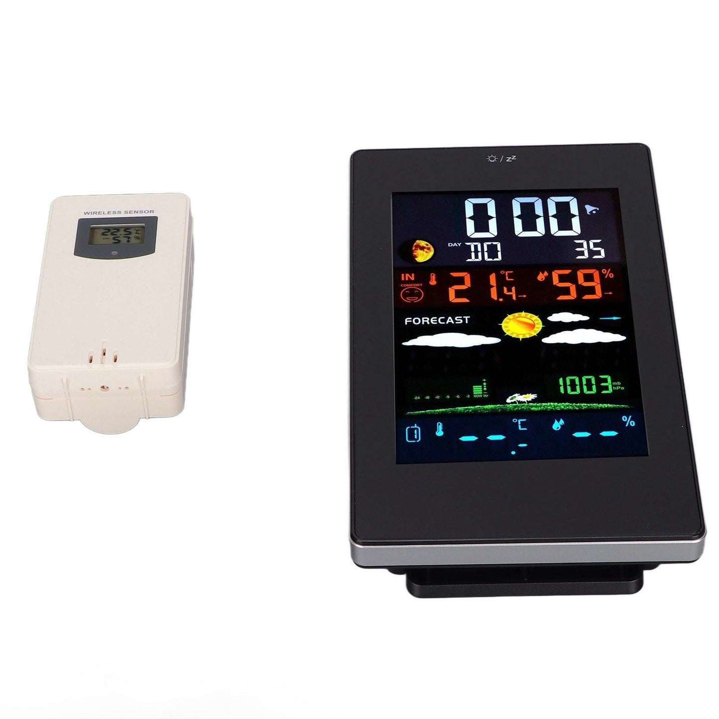 Weather Station Humidity Temperature Monitoring USB Powered Weather Forecast Clock Function Home Weather V1294-YM0523-3113220013611