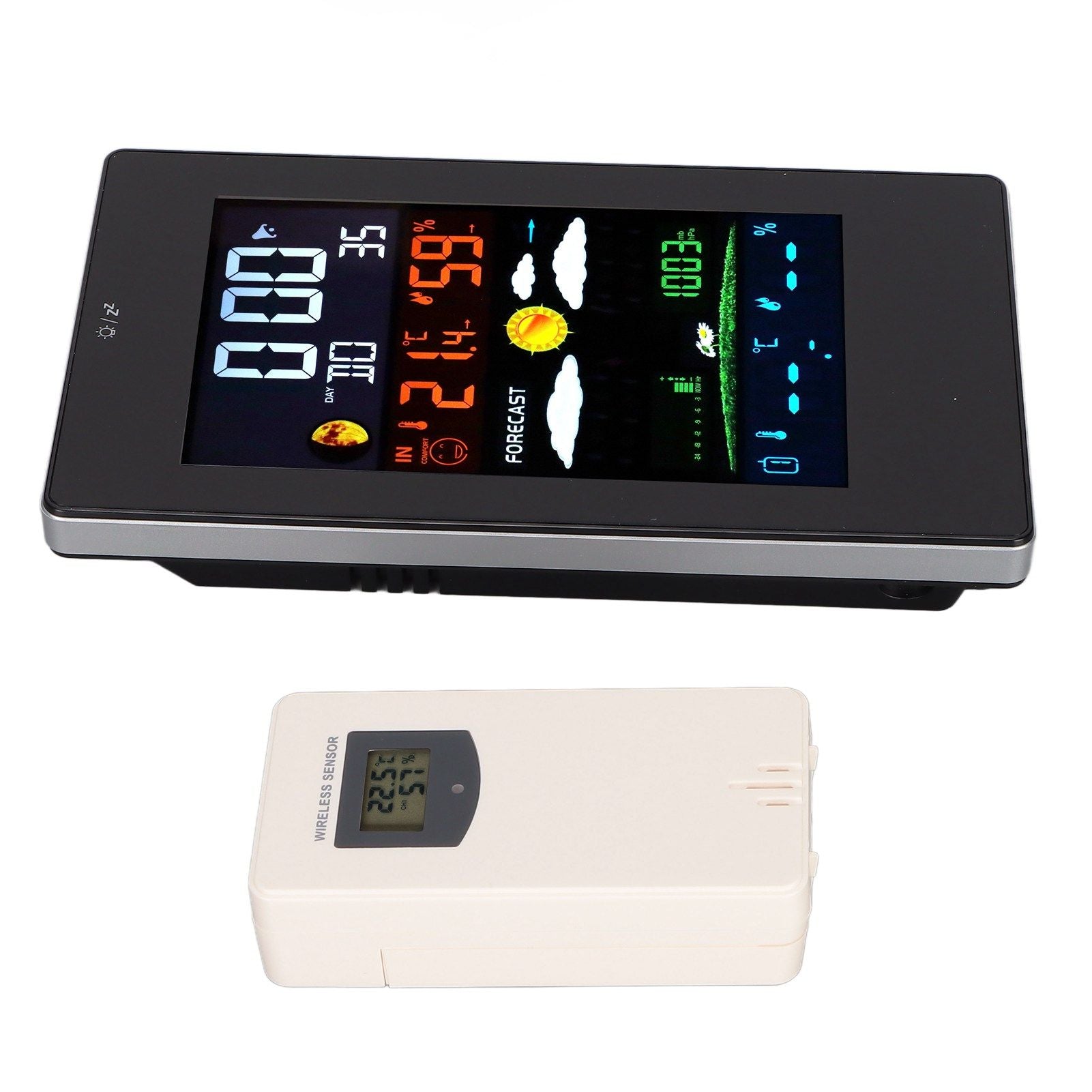 Weather Station Humidity Temperature Monitoring USB Powered Weather Forecast Clock Function Home Weather V1294-YM0523-3113220013611
