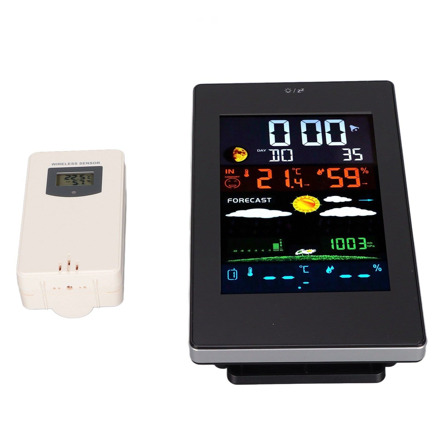 Weather Station Humidity Temperature Monitoring USB Powered Weather Forecast Clock Function Home Weather V1294-YM0523-3113220013611