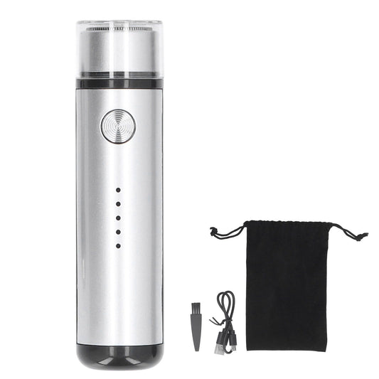 013 Electric Mini Shaver Portable Low Noise Power Display USB Mini Electric Shaver for MenSilver V1294-YM0523-3113220014111