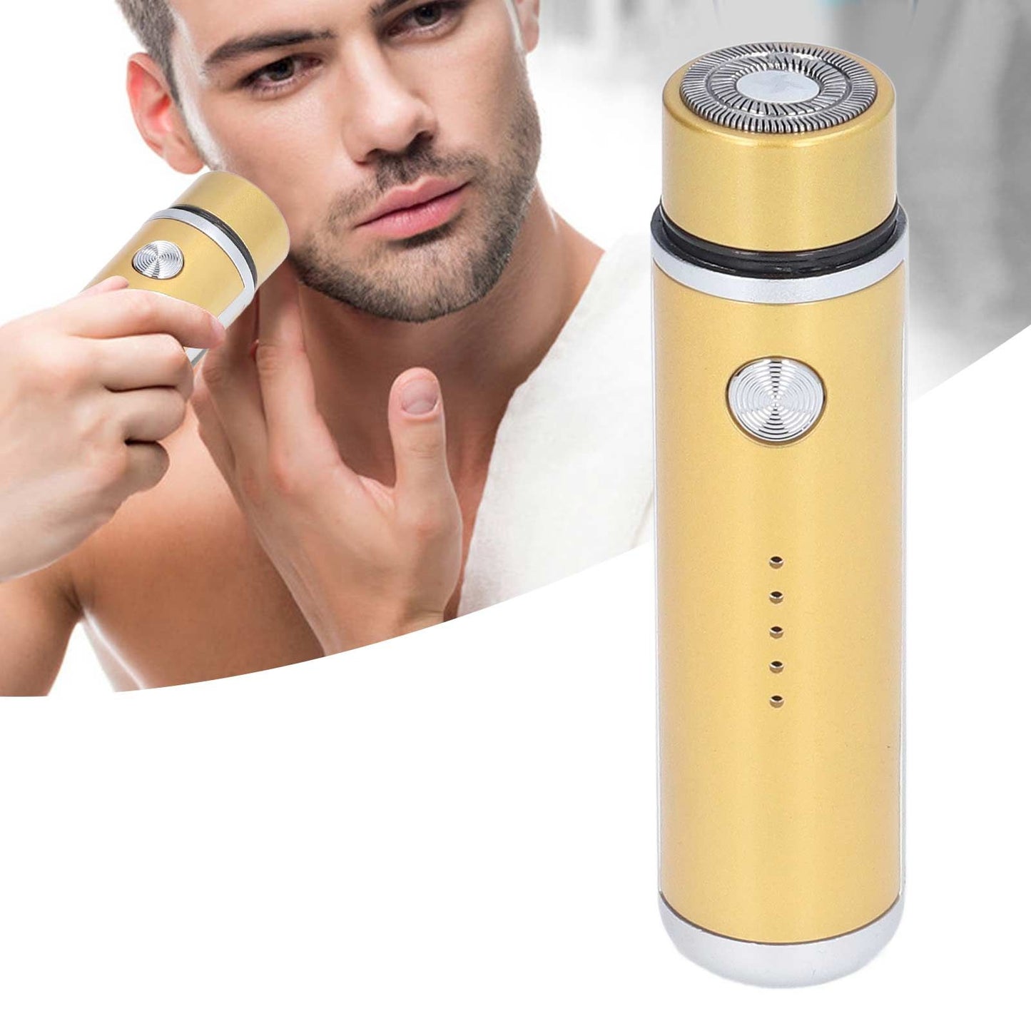 013 Electric Mini Shaver Portable Low Noise Power Display USB Mini Electric Shaver for MenGold V1294-YM0523-3113220014112