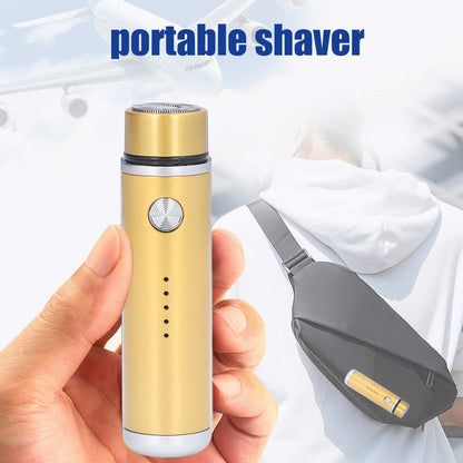 013 Electric Mini Shaver Portable Low Noise Power Display USB Mini Electric Shaver for MenGold V1294-YM0523-3113220014112