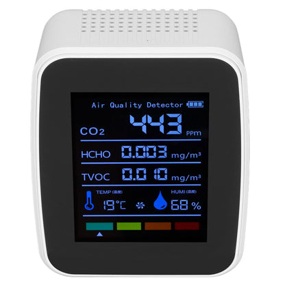 Air Quality Detector 5in1 Intelligent Anti Interference Ability Indoor Temperature Humidity Air Quality V1294-YM0523-3113220014412