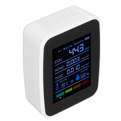 Air Quality Detector 5in1 Intelligent Anti Interference Ability Indoor Temperature Humidity Air Quality V1294-YM0523-3113220014412