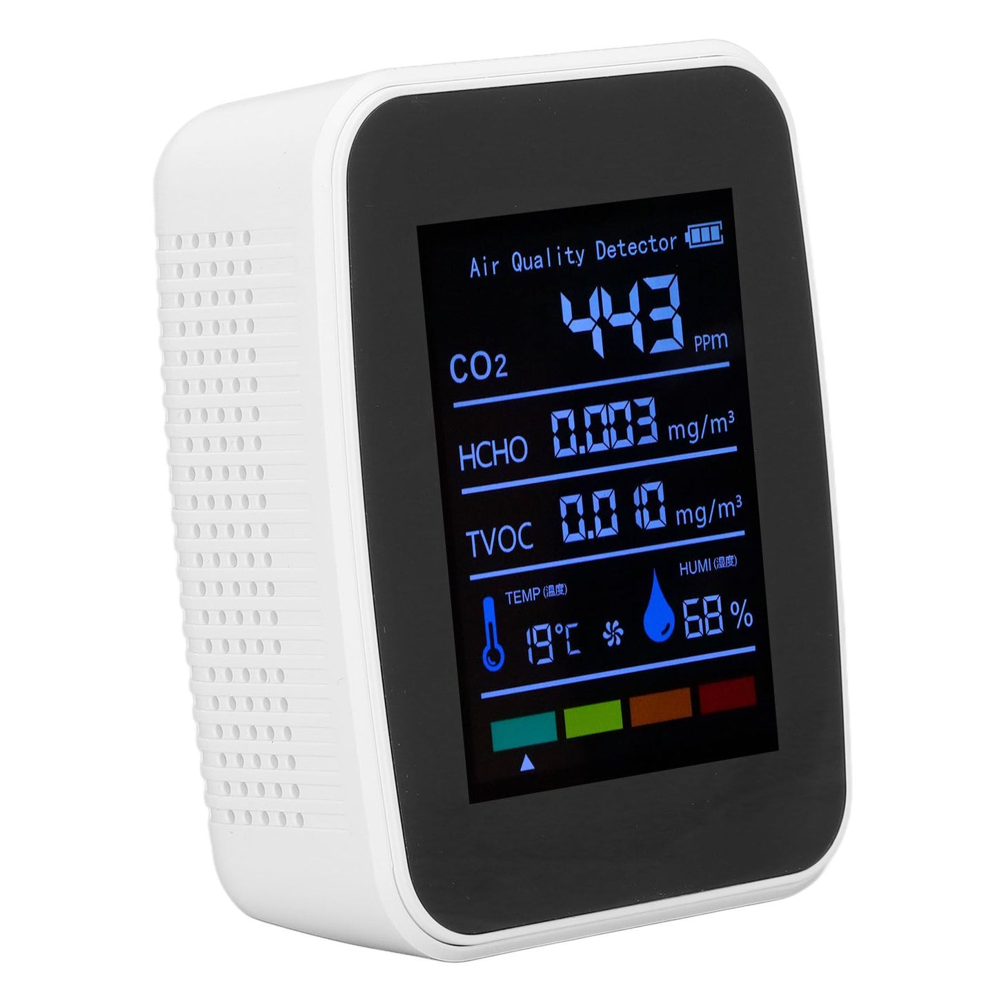 Air Quality Detector 5in1 Intelligent Anti Interference Ability Indoor Temperature Humidity Air Quality V1294-YM0523-3113220014412