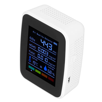 Air Quality Detector 5in1 Intelligent Anti Interference Ability Indoor Temperature Humidity Air Quality V1294-YM0523-3113220014412