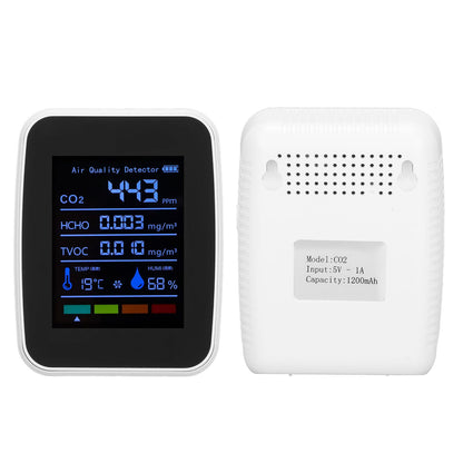 Air Quality Detector 5in1 Intelligent Anti Interference Ability Indoor Temperature Humidity Air Quality V1294-YM0523-3113220014412