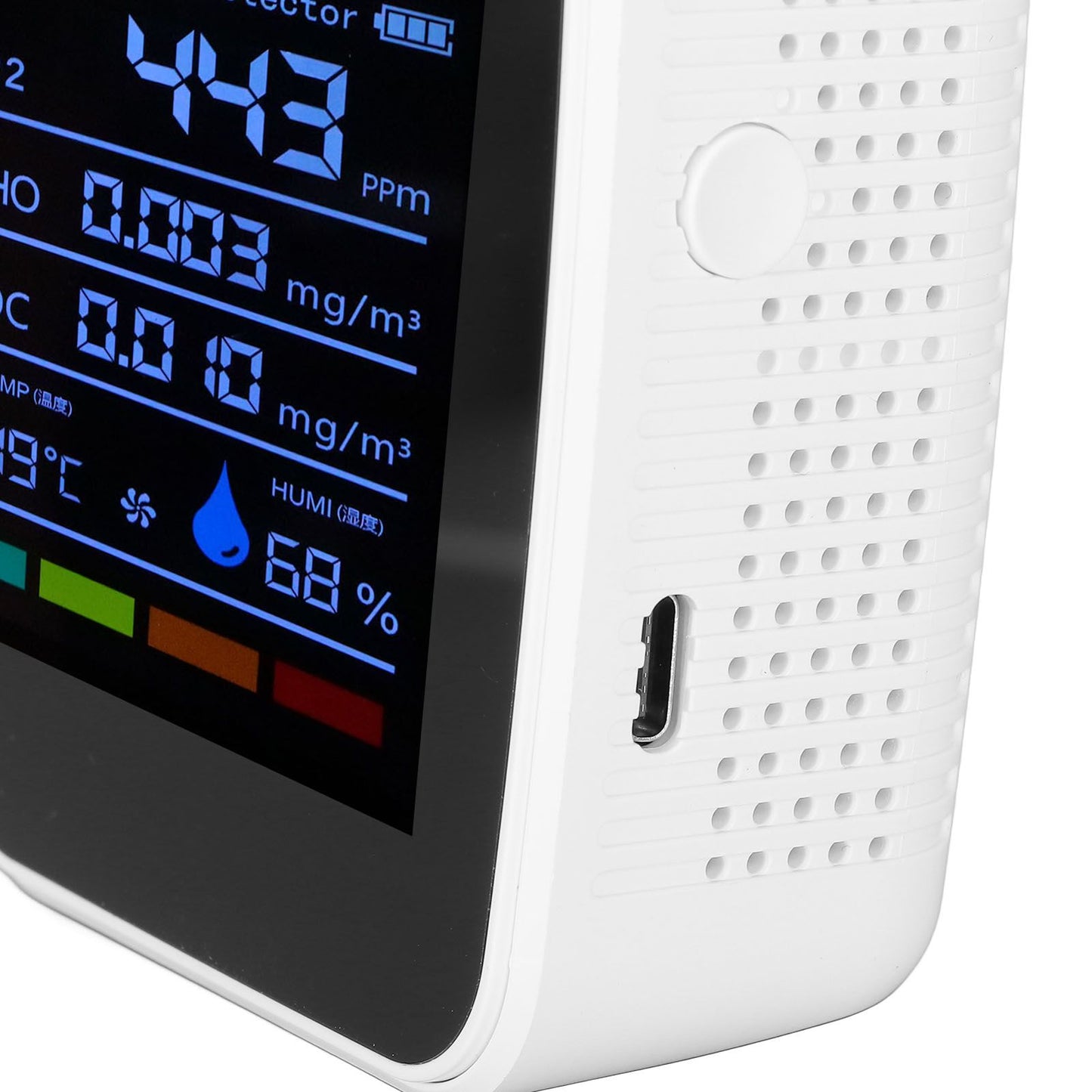 Air Quality Detector 5in1 Intelligent Anti Interference Ability Indoor Temperature Humidity Air Quality V1294-YM0523-3113220014412