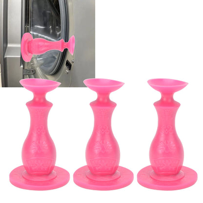 3Pcs Washer Door Stopper Front Load Washing Machine Door Holder Prop Rubber for Family UsePink V1294-YM0523-3113220014914