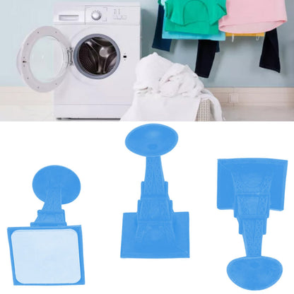 3Pcs Washer Door Prop Tower Type Soft Durable Suction Cup Design Front Load Washing Machine Door PropBlue V1294-YM0523-3113220015012