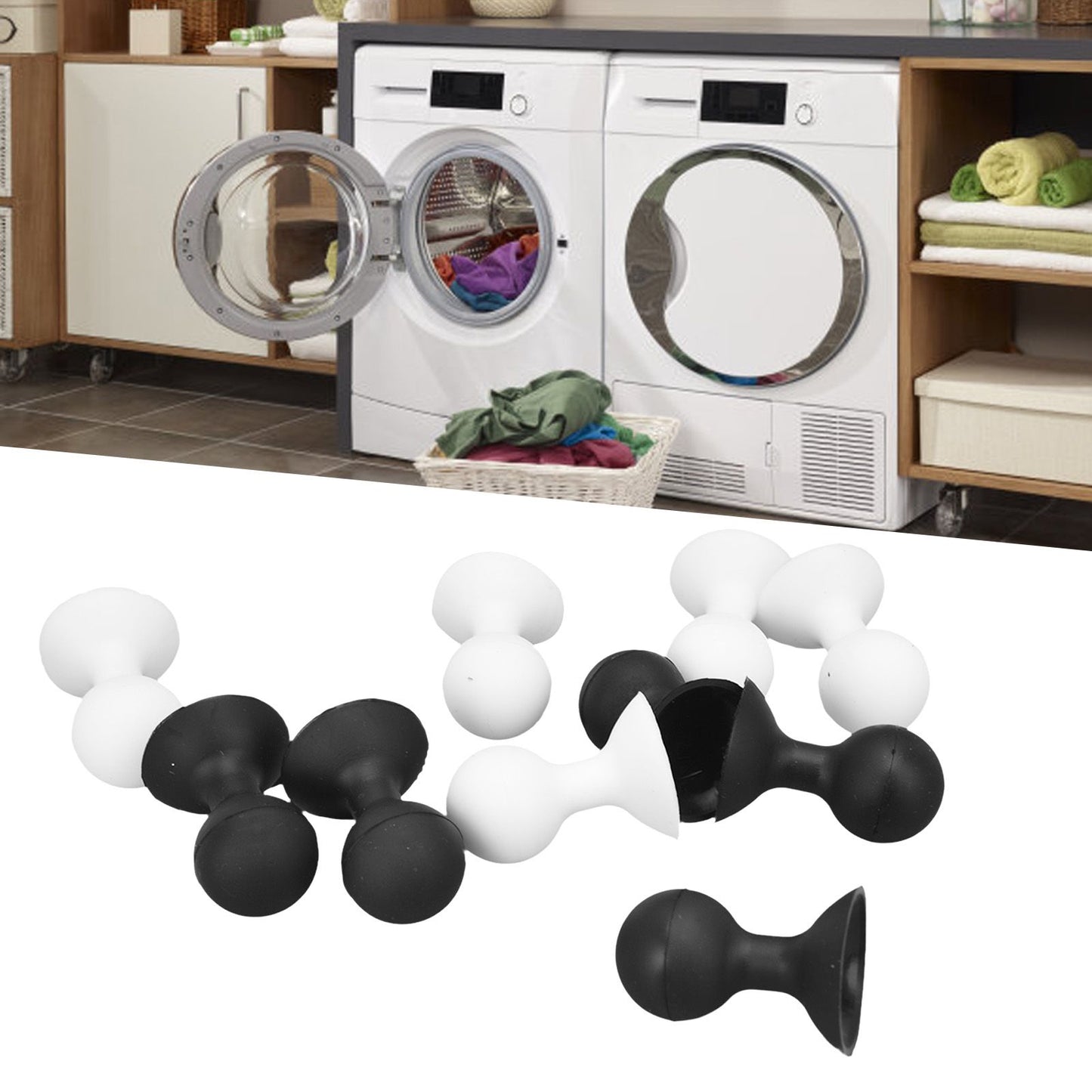 10PCS Washer Door Prop Stopper Rubber Washing Machine Door Holder Universal for Front Load Washer V1294-YM0523-3113220015411