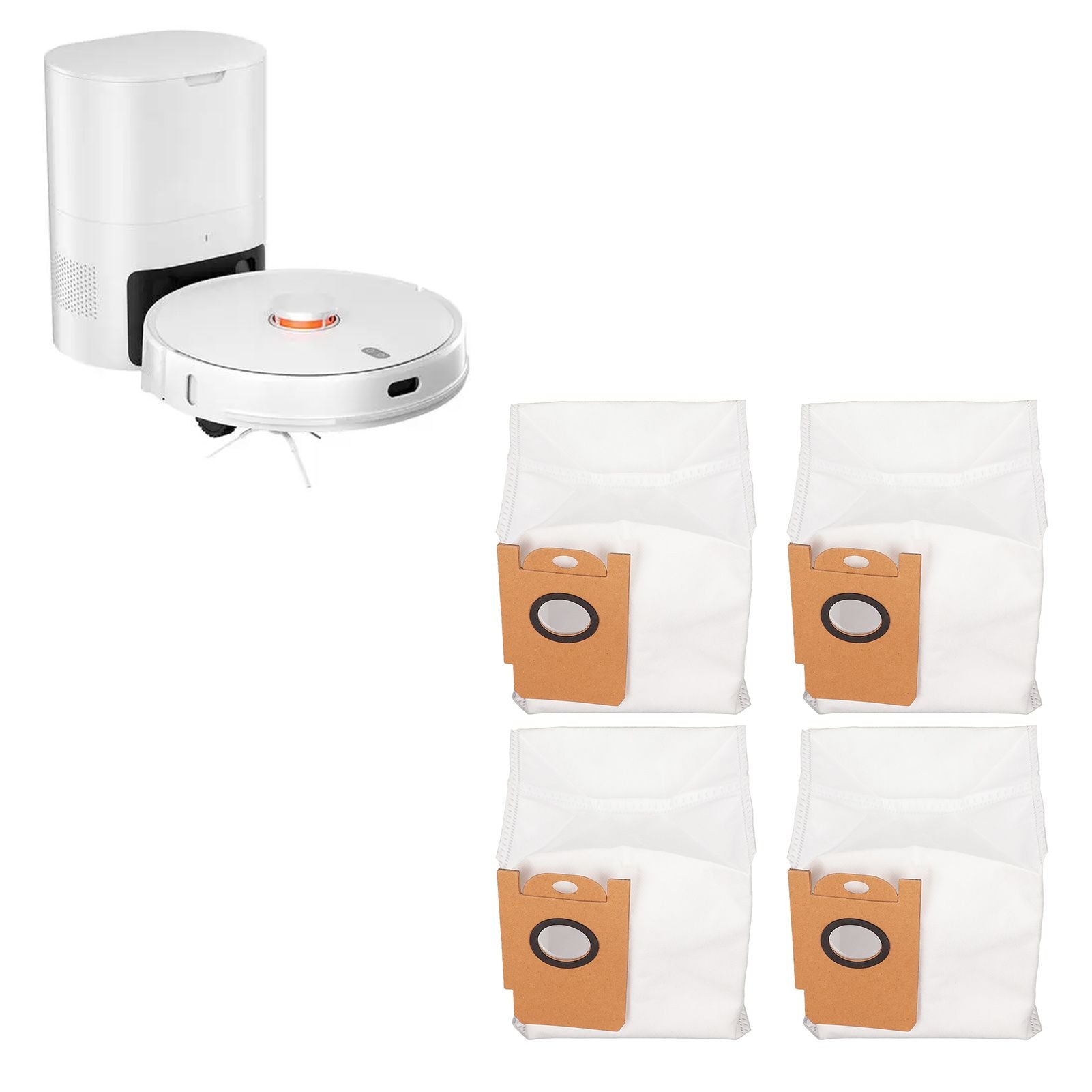 4pcs Vacuum Cleaner Dust Bag Efficient Dust Collection Bag for Lydsto R1 Vacuum Cleaner V1294-YM0523-3113220015911